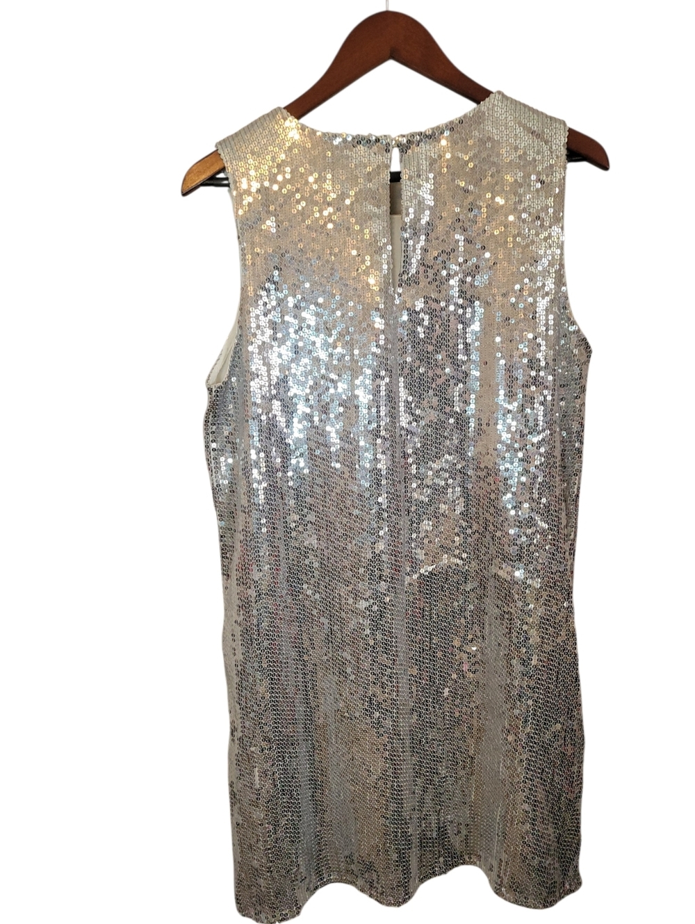 Anthropologie Varun Bahl NWT Sequin Floral Embroidered Shift Dress Medium - Picture 9 of 14